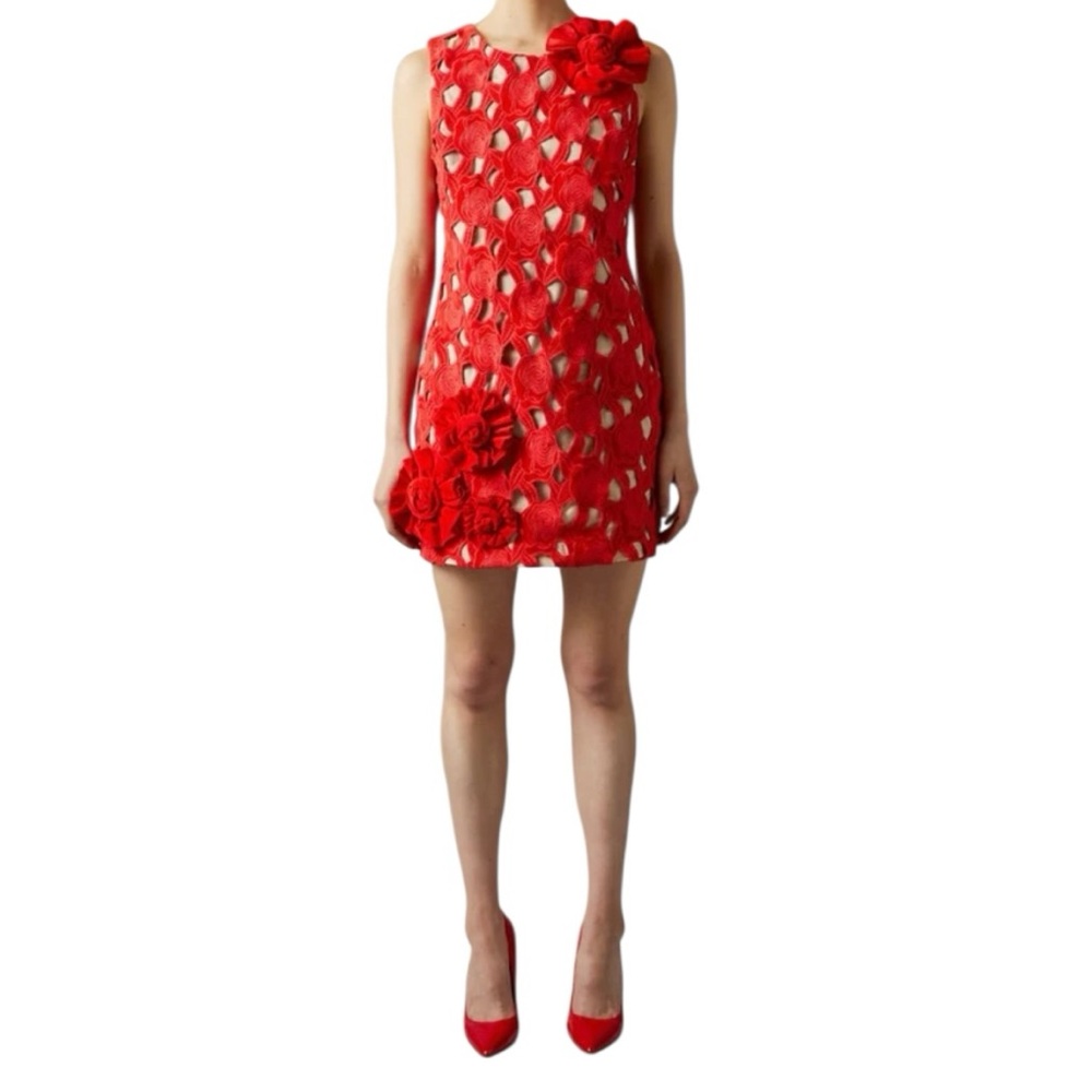 Hope for Flowers by Tracy Reese XL Res Nude Lined Cut Work Shift Mini Dress